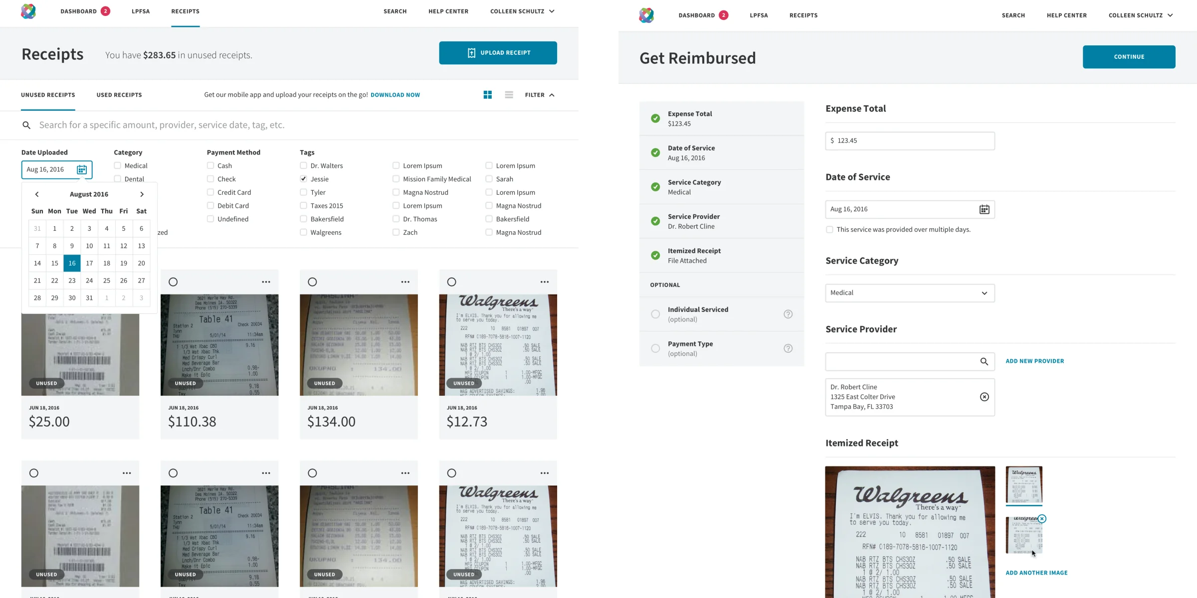 HSA Dashboard Product Shots