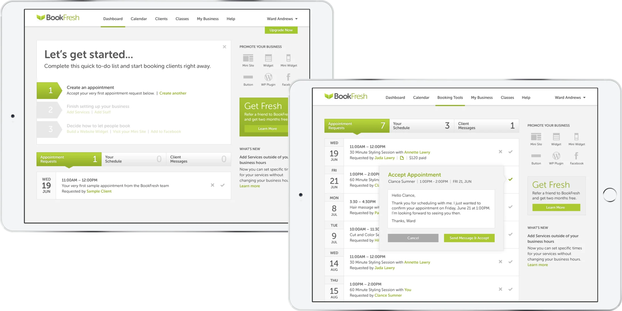 Redesigned Booking Tool