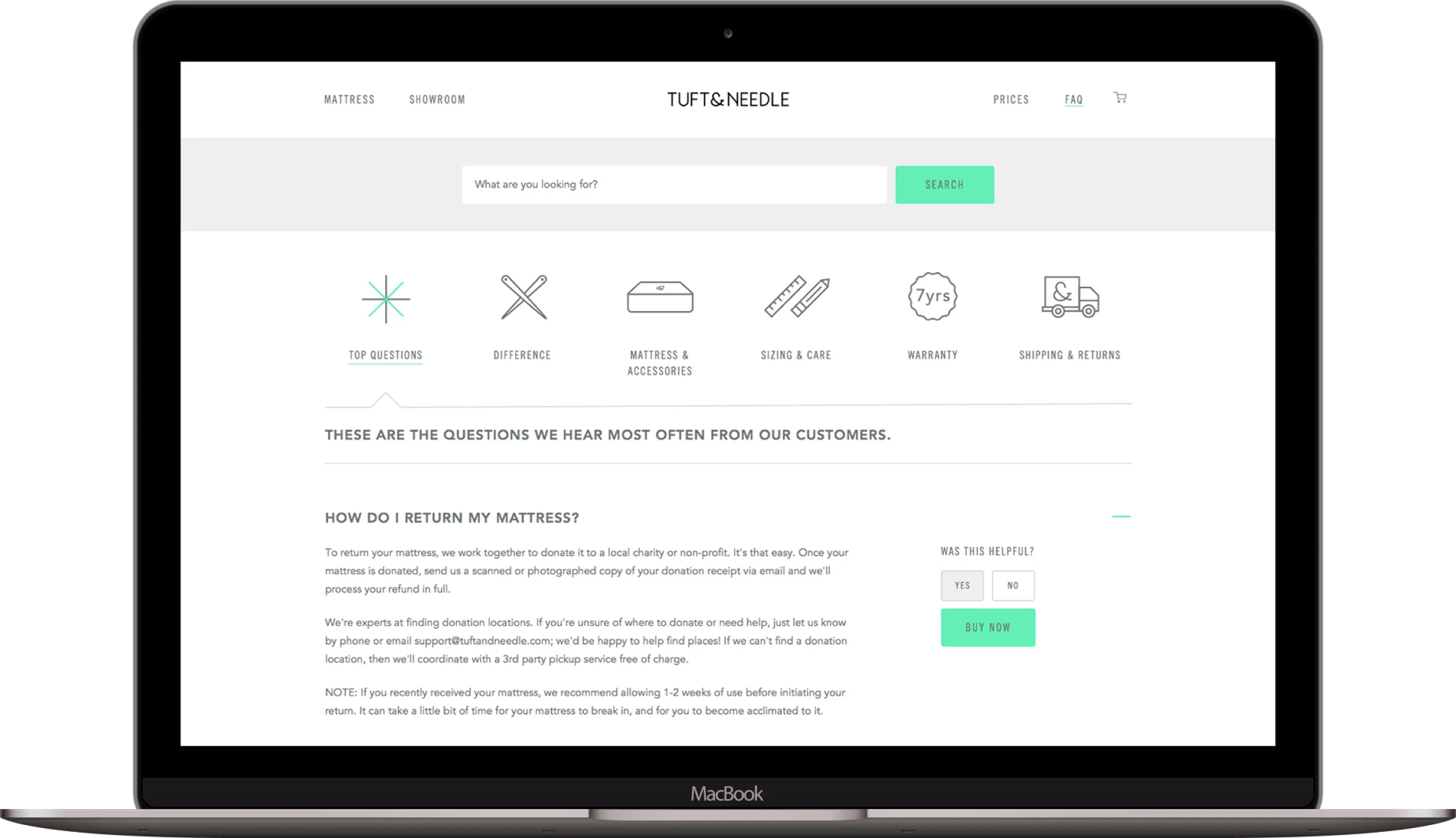 Redesigned Support Page